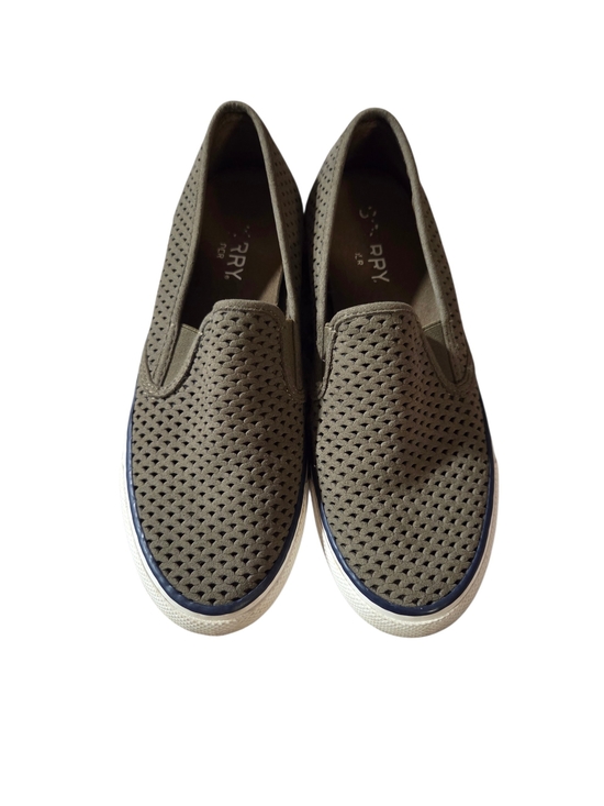 Sperry Shoes - Sperry Seaside Perforated Leather Slip-On Sneakers- Women's Size 7M